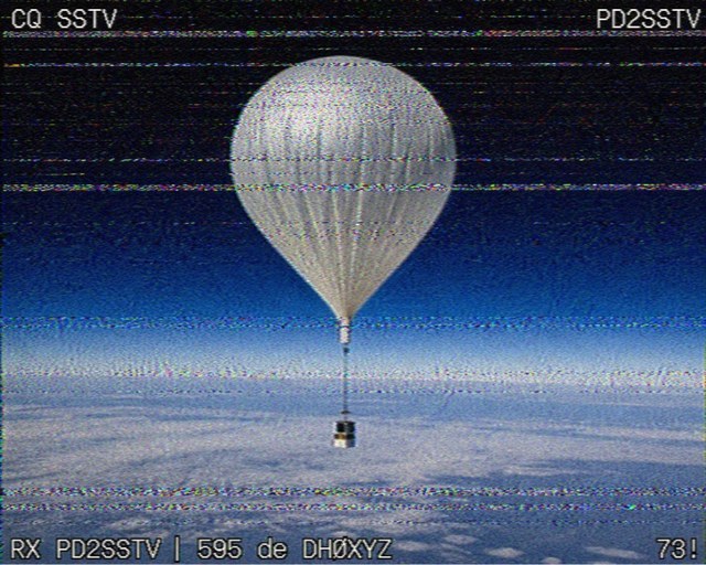 SSTV empfangenes Bild